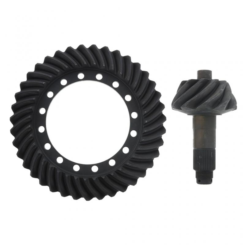 Ring and Pinion Ratio: 3.73 Ring Gear: 41 Teeth Pinion Gear: 2.35 inch Spline Diameter x 46 Spline Teeth x 11 Teeth