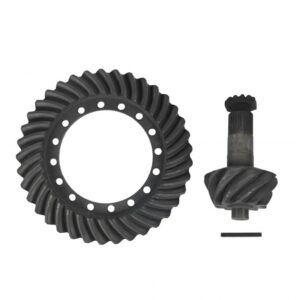 Ring and Pinion Gear Set Ratio: 10.37 Ring Gear: 15.12 inch Outer Diameter x 8.25 inch Inner Diameter x 37 Teeth Pinion Gear: 2.08 inch Spline Outer Diameter x 41 Spline Teeth x 10 Teeth M42 x 1.5 Thread